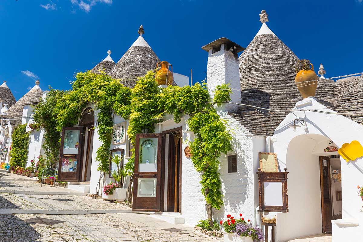 From Coastal to Inland Towns: Alberobello & Matera